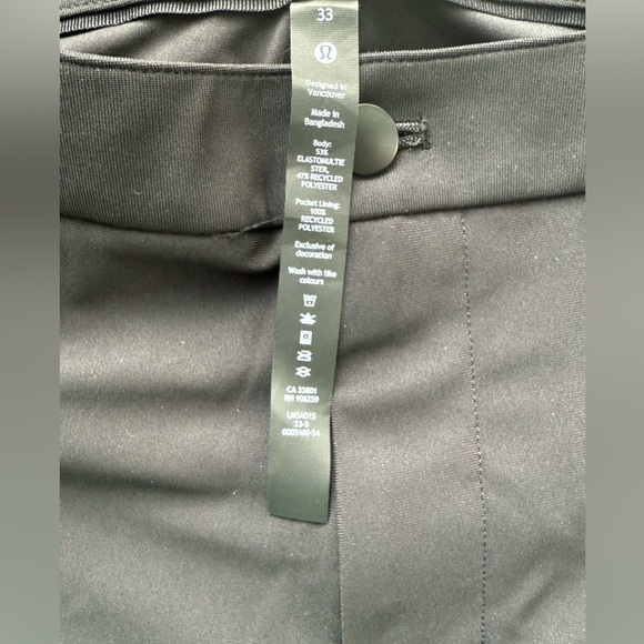 Lululemon ABC Classic-Fit 5 Pocket Pant
32L Warpstreme Black 33 - Picture 7 of 8